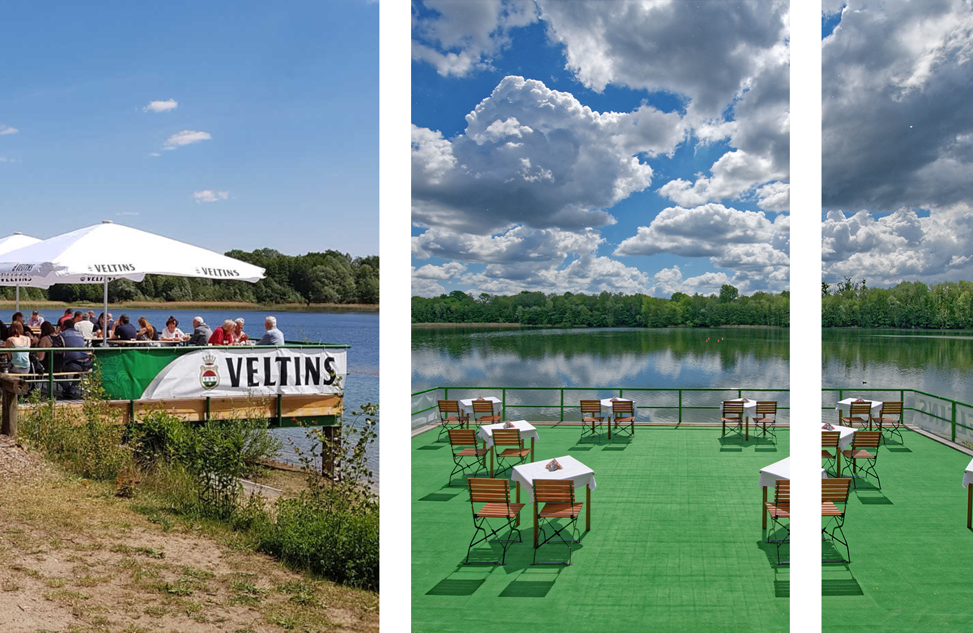 Terrasse am Café Nymphensee